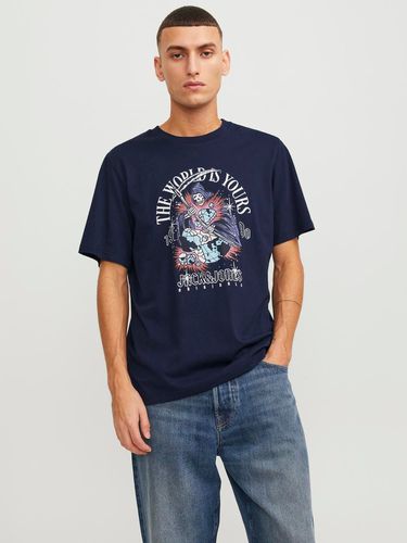 T-shirt Imprimé Col Rond - Jack & Jones - Modalova