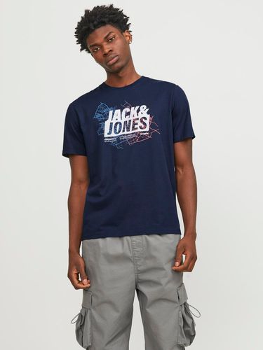 T-shirt Imprimé Col Rond - Jack & Jones - Modalova