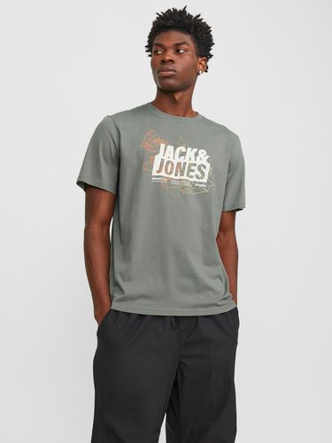 T-shirt Imprimé Col Rond - Jack & Jones - Modalova