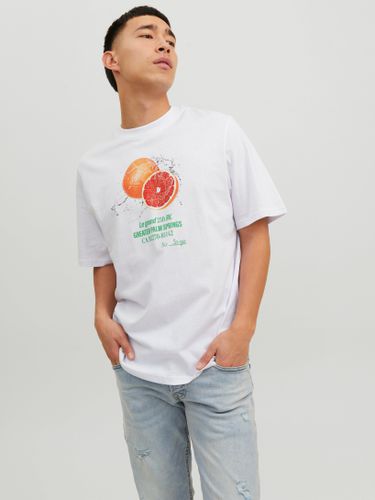 T-shirt Imprimé Col Rond - Jack & Jones - Modalova