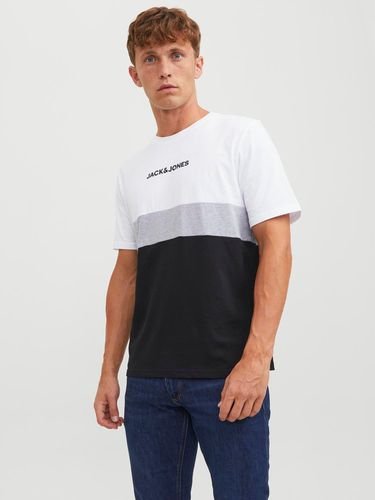 T-shirt Effet Colour Block Col Rond - Jack & Jones - Modalova