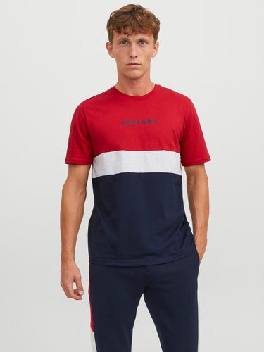 T-shirt Effet Colour Block Col Rond - Jack & Jones - Modalova