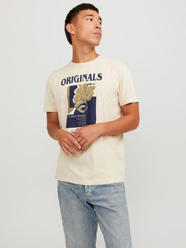 T-shirt Imprimé Col Rond - Jack & Jones - Modalova