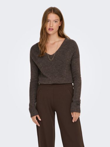 Col En V Pull En Maille - ONLY - Modalova