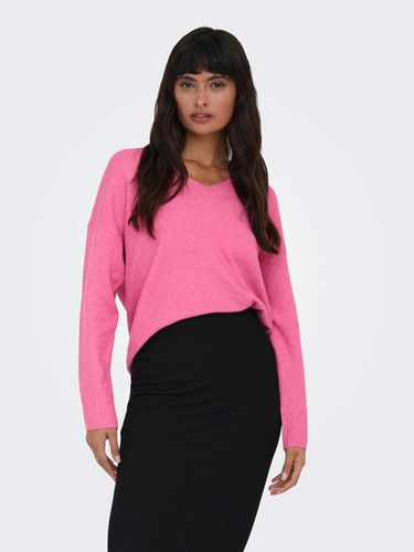 Col En V Pull En Maille - ONLY - Modalova