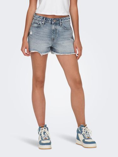 Onlfine Vie Hw Gris Shorts En Jean - ONLY - Modalova