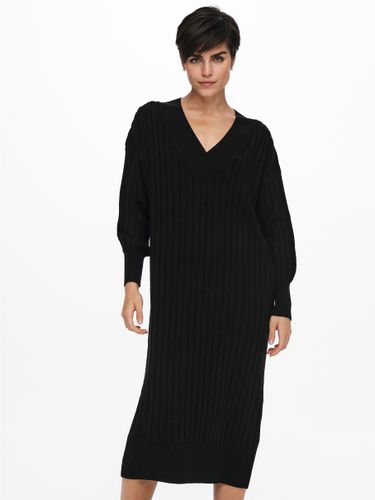 Longueur Midi Robe En Maille - ONLY - Modalova