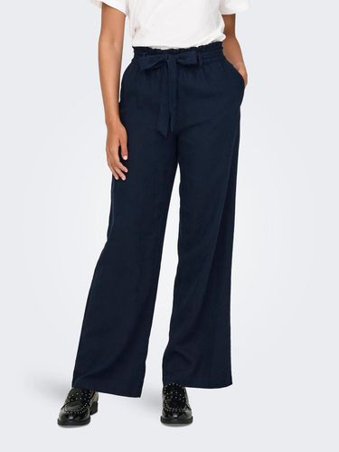 En Lin Avec Ceinture Pantalon - ONLY - Modalova