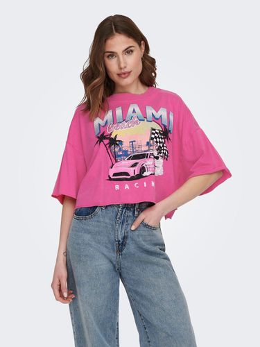 T-shirts Cropped Fit Col Rond - ONLY - Modalova