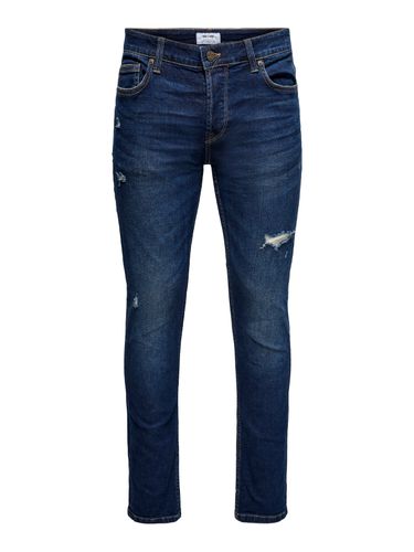 Onsloom Life Slim D Blue Damag Pk 9613 - ONLY & SONS - Modalova