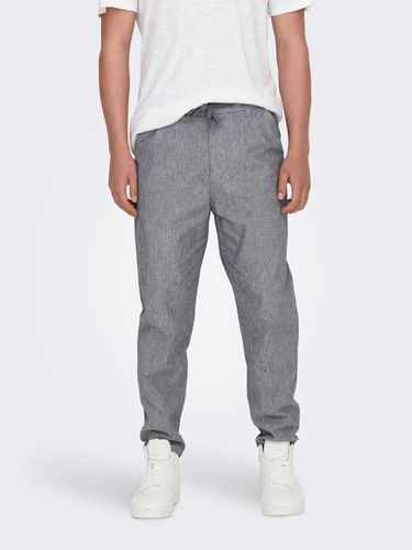 Pantalons Tapered Fit Taille Moyenne - ONLY & SONS - Modalova