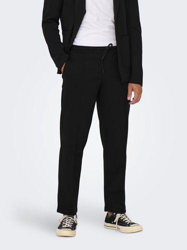 Pantalons De Tailleur Tapered Fit Taille Moyenne - ONLY & SONS - Modalova