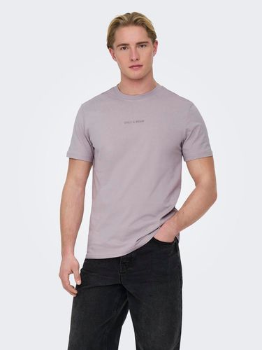 T-shirts Regular Fit Col Rond - ONLY & SONS - Modalova