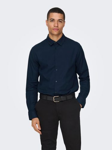 Chemises Slim Fit Col chemise - ONLY & SONS - Modalova