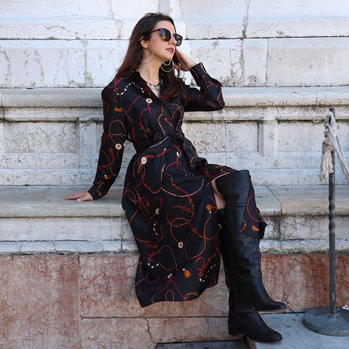 LILYSILK Robes Soie Louisville Imprimé 100% Soie Respirant Super Léger S - LILYSILK - Modalova