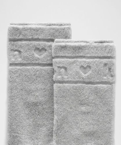 “ Unisex Terry Crew Socks â€“ Light Gris â€“ Taille S - lululemon - Modalova