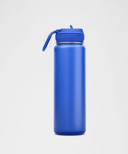 “ Bouteille d'eau Back to Life 710 ml Bouchon avec paille â€“ Bleu - lululemon - Modalova