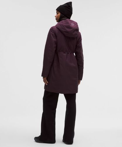 “ Parka impermÃ©able et isolÃ©e Ã  taille ajustables â€“ Noir/Violet â€“ Taille S - lululemon - Modalova