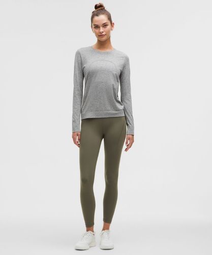 “ Legging Wunder Train taille haute avec pochess â€“ 64 cm â€“ Vert â€“ Taille 12 - lululemon - Modalova