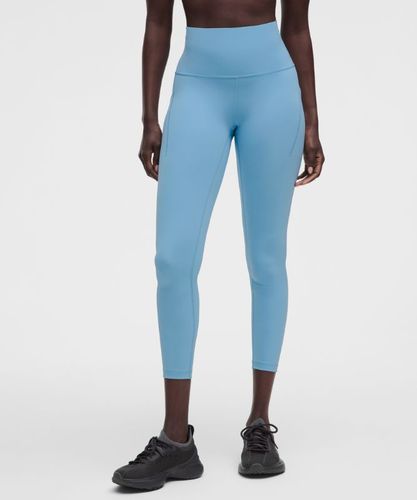 “ Legging Wunder Train taille haute avec pochess â€“ 64 cm â€“ Bleu â€“ Taille 14 - lululemon - Modalova