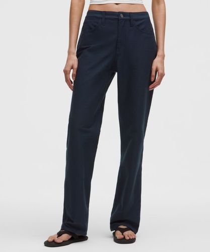 “ Pantalon EasyFive taille mi-haute Ã  coupe droite dÃ©contractÃ©e Standards â€“ Bleu â€“ Taille 32 - lululemon - Modalova