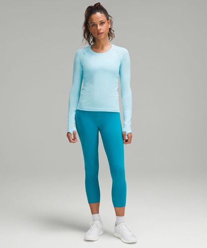 “ Pantacourt Wunder Train taille hautes â€“ 58 cm â€“ Bleu â€“ Taille 14 - lululemon - Modalova