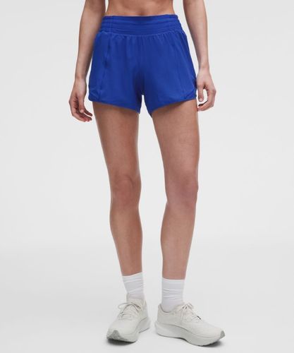 “ Short Hotty Hot doublÃ© taille hautes â€“ 10 cm â€“ Bleu â€“ Taille 4 - lululemon - Modalova