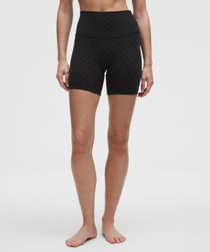 “ Align High-Rise Short 6" Flockeds â€“ Noir â€“ Taille 14 - lululemon - Modalova