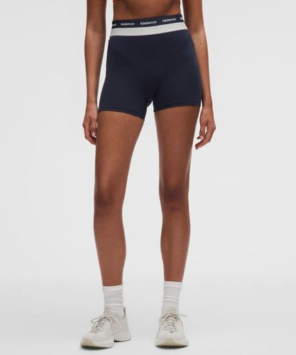 “ Short de trainingEverlux taille haute Ã  coutures profilÃ©ess â€“ 10 cm â€“ Bleu â€“ Taille 4 - lululemon - Modalova