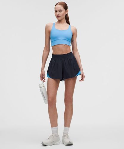 “ Short de running Shake It Out taille hautes â€“ 6 cm â€“ Bleu â€“ Taille S - lululemon - Modalova