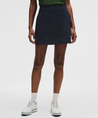 “ Jupe de golf plissÃ©e Ã  l'avant en sergÃ© extensible Logo brodÃ©s â€“ Bleu â€“ Taille 28 - lululemon - Modalova