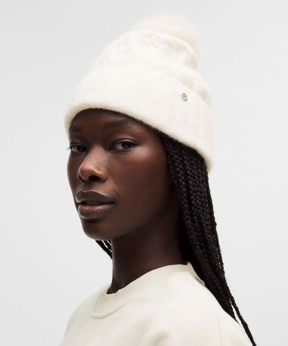 “ Bonnet maille torsadÃ©e d'alpaga avec pompon â€“ mÃ©lange de laine - lululemon - Modalova
