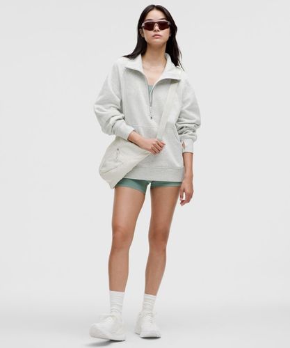“ Sweat demi-zippÃ© Scuba Oversized Ã  col cheminÃ©e Longs â€“ Light Gris â€“ Taille M/L - lululemon - Modalova