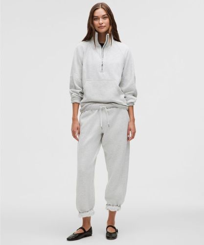 “ Sweat demi-zippÃ© Scuba Oversized Ã  col cheminÃ©e Longs â€“ Light Gris â€“ Taille M/L - lululemon - Modalova