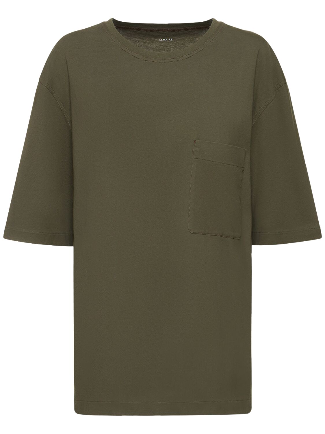 T-shirt En Coton Avec Poche Plaquée - LEMAIRE - Modalova