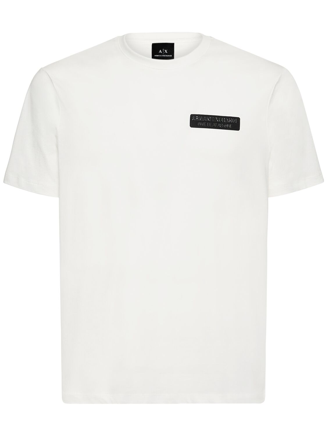 T-shirt En Jersey De Coton À Imprimé Logo - ARMANI EXCHANGE - Modalova