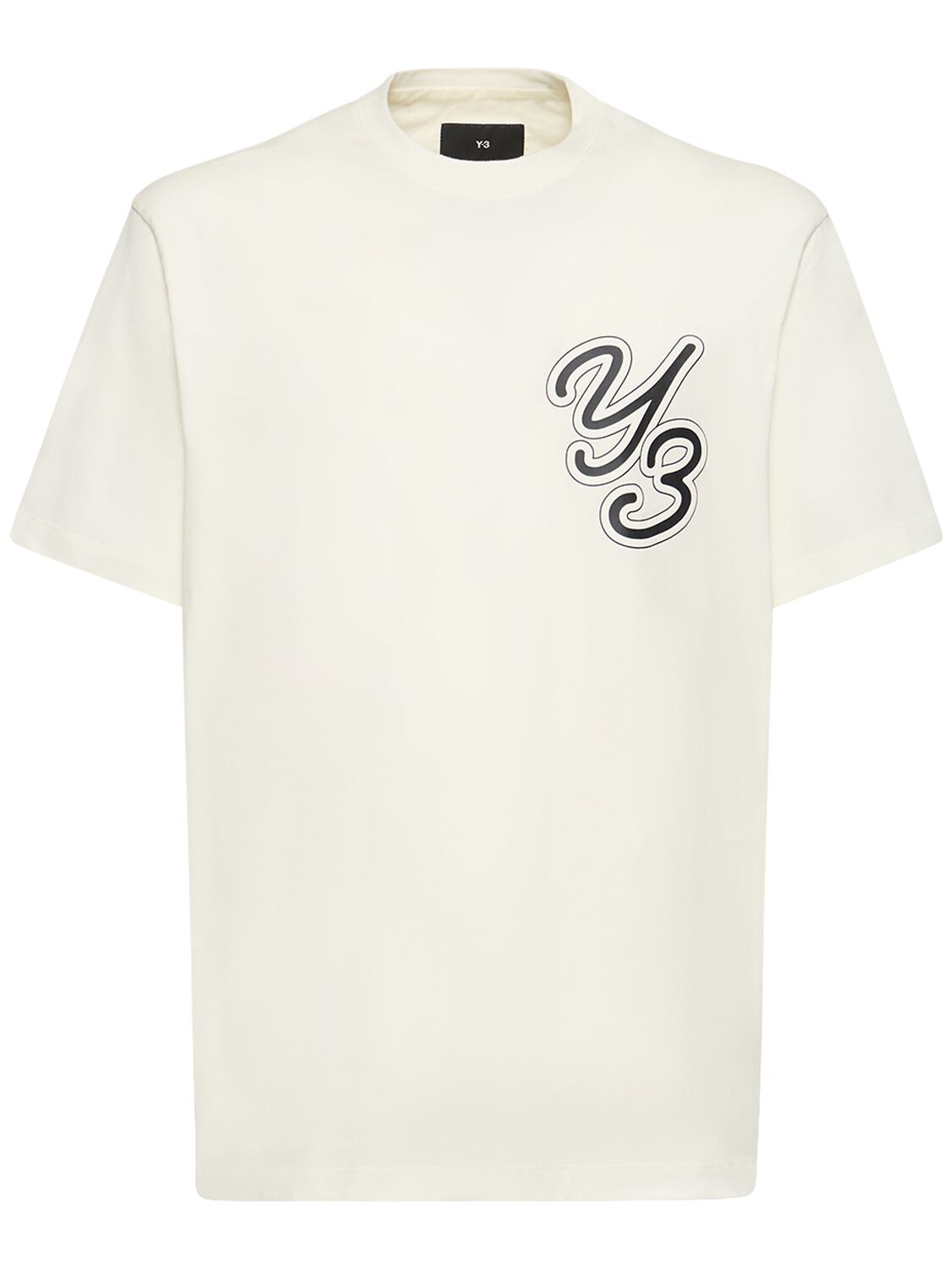 T-shirt En Coton À Logo - Y-3 - Modalova