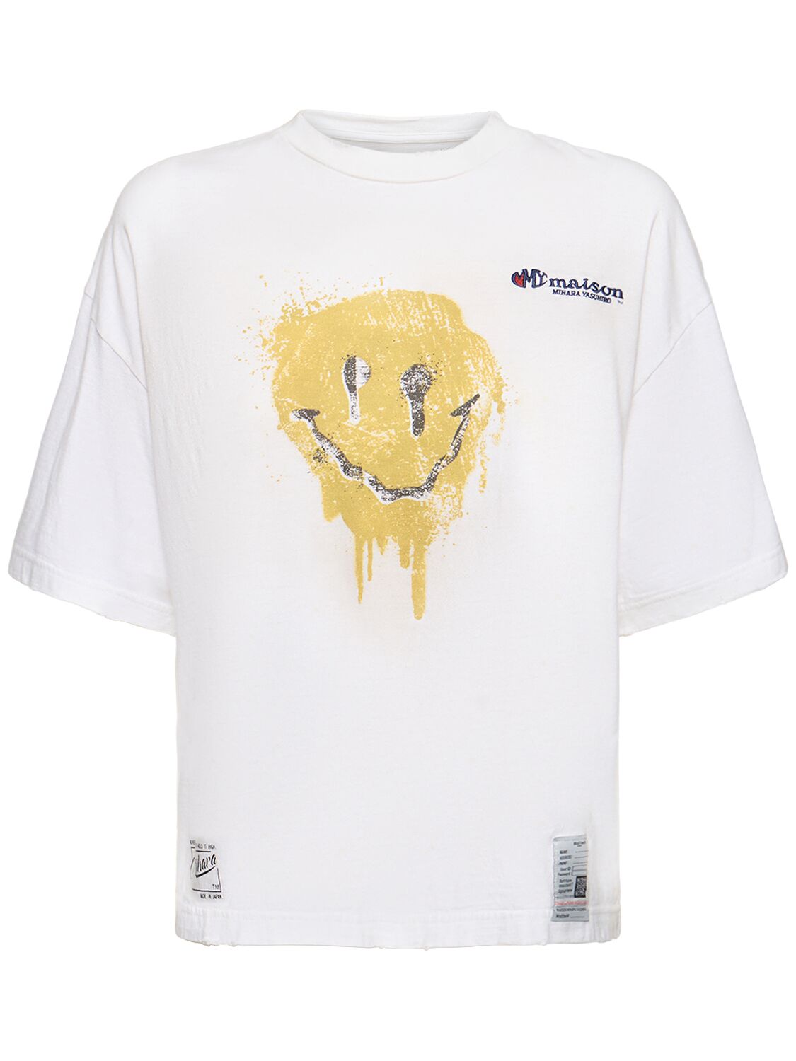 T-shirt En Coton Imprimé Smiley - MIHARA YASUHIRO - Modalova