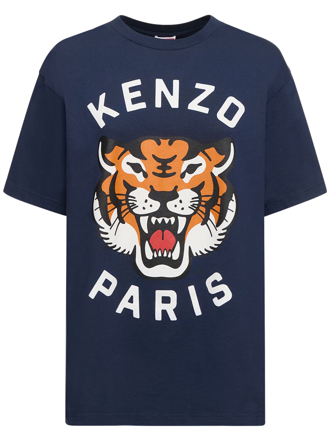 T-shirt Oversize En Coton Lucky Tiger - KENZO PARIS - Modalova