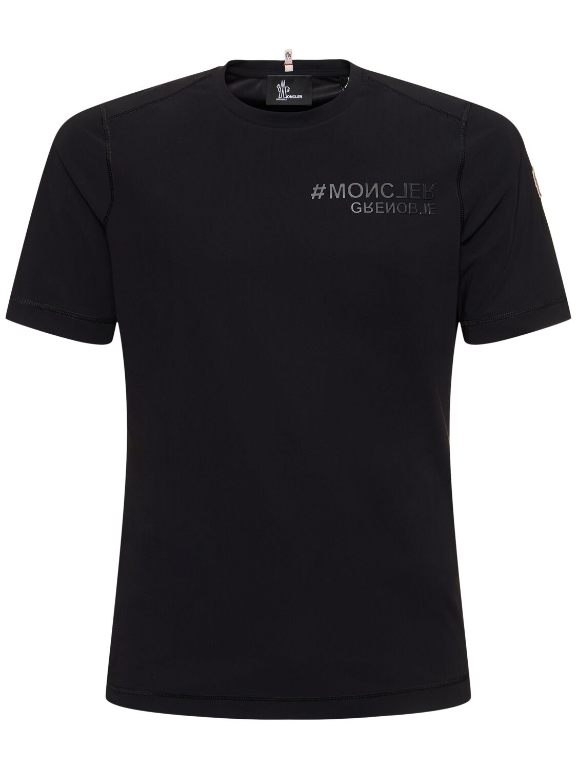 T-shirt En Nylon À Logo - MONCLER GRENOBLE - Modalova