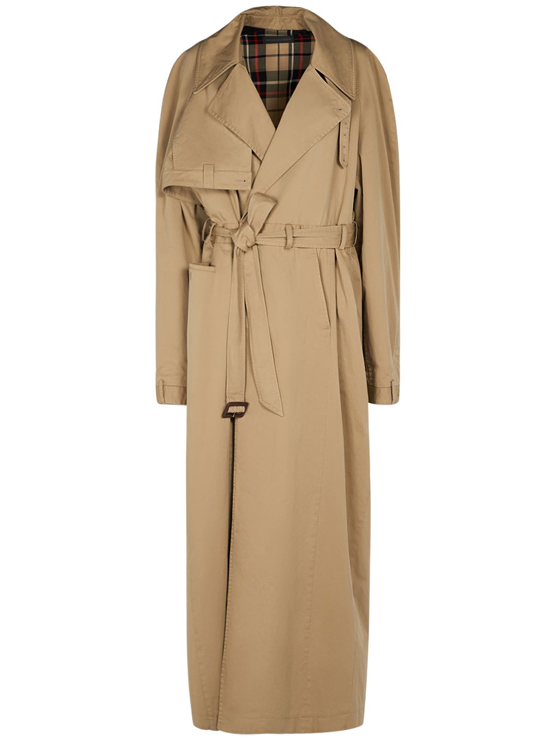 Trench-coat En Sergé De Coton - BALENCIAGA - Modalova