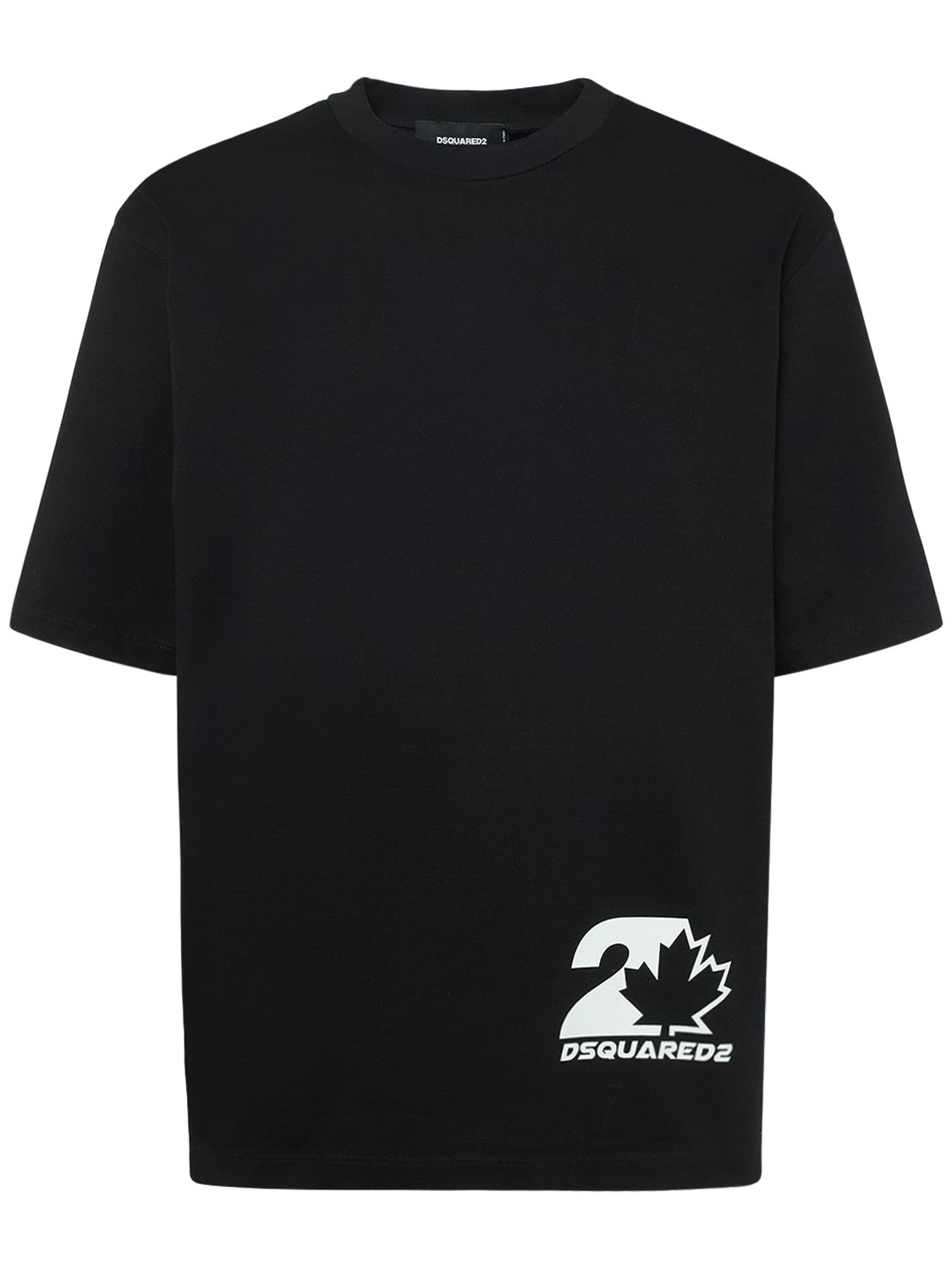 T-shirt Loose En Jersey De Coton Imprimé - DSQUARED2 - Modalova