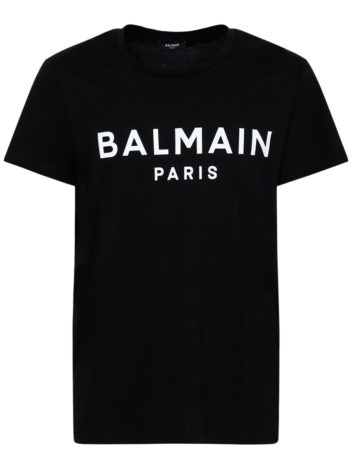 T-shirt En Coton Imprimé - BALMAIN - Modalova