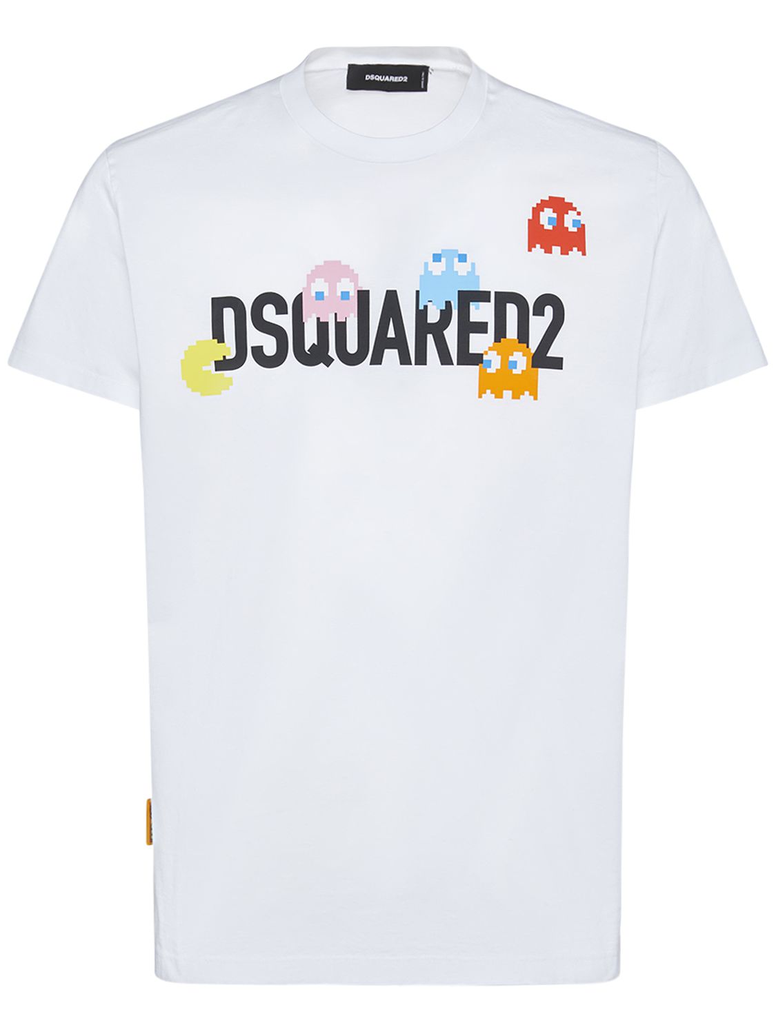 T-shirt En Coton Imprimé Logo Pac-man - DSQUARED2 - Modalova