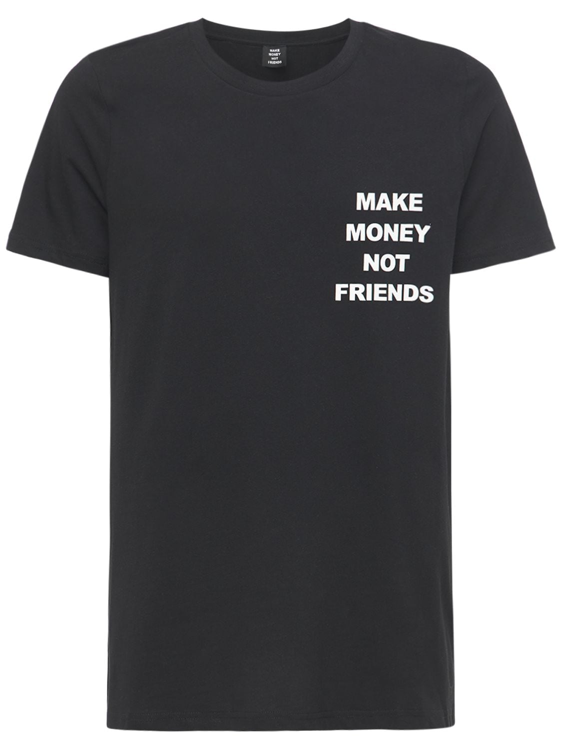 T-shirt En Jersey De Coton Logo Imprimé - MAKE MONEY NOT FRIENDS - Modalova