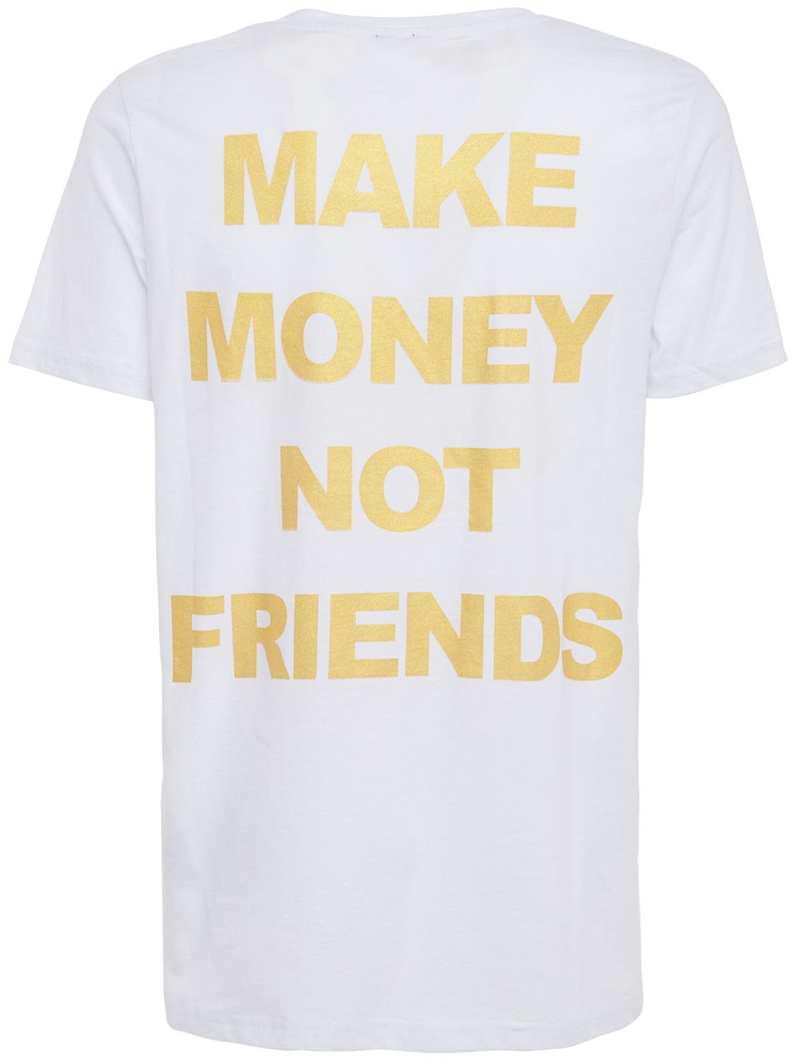 T-shirt En Jersey De Coton Imprimé Logo - MAKE MONEY NOT FRIENDS - Modalova