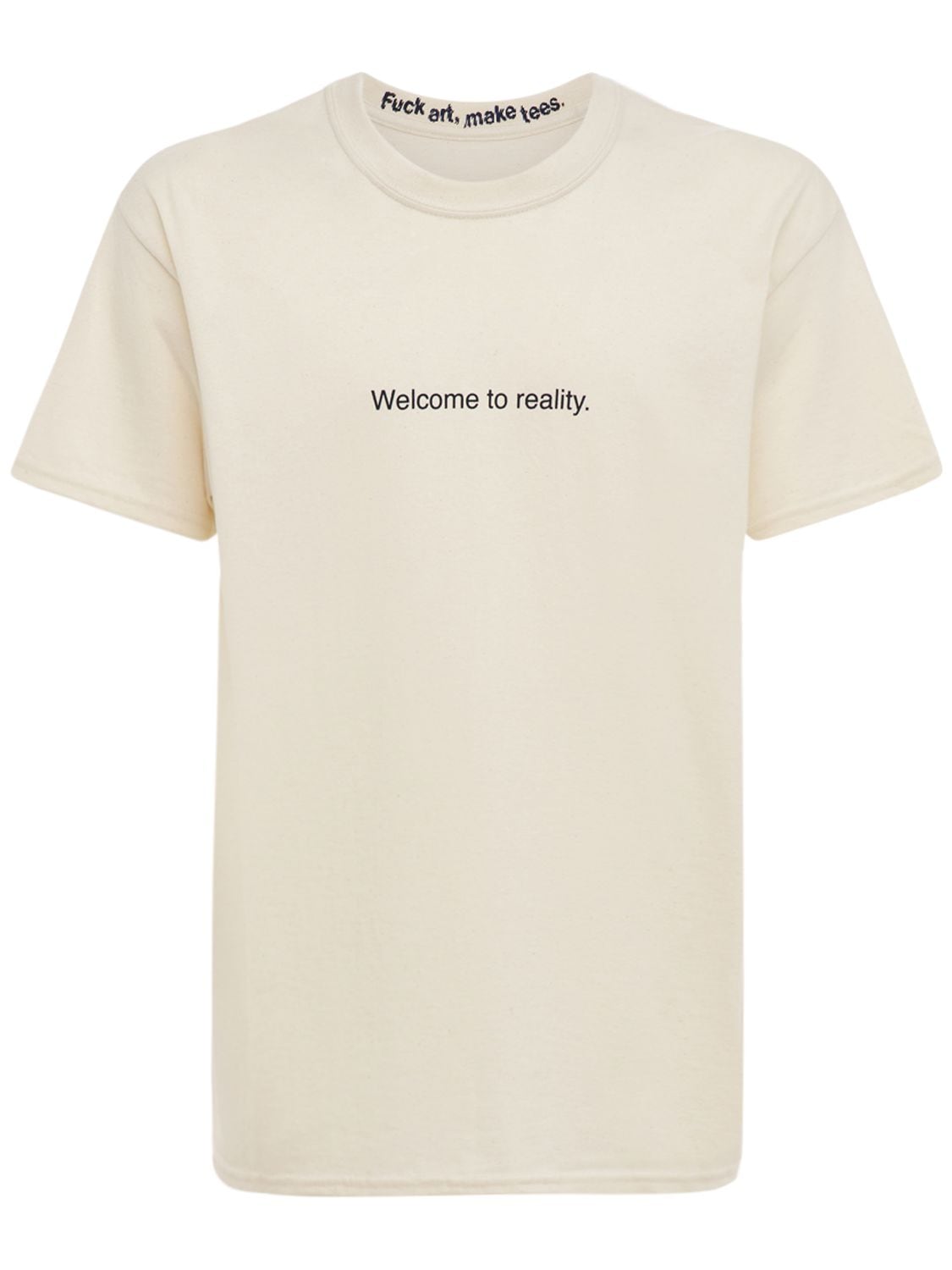 T-shirt En Coton "welcome To Reality" - FAMT - FUCK ART MAKE TEES - Modalova