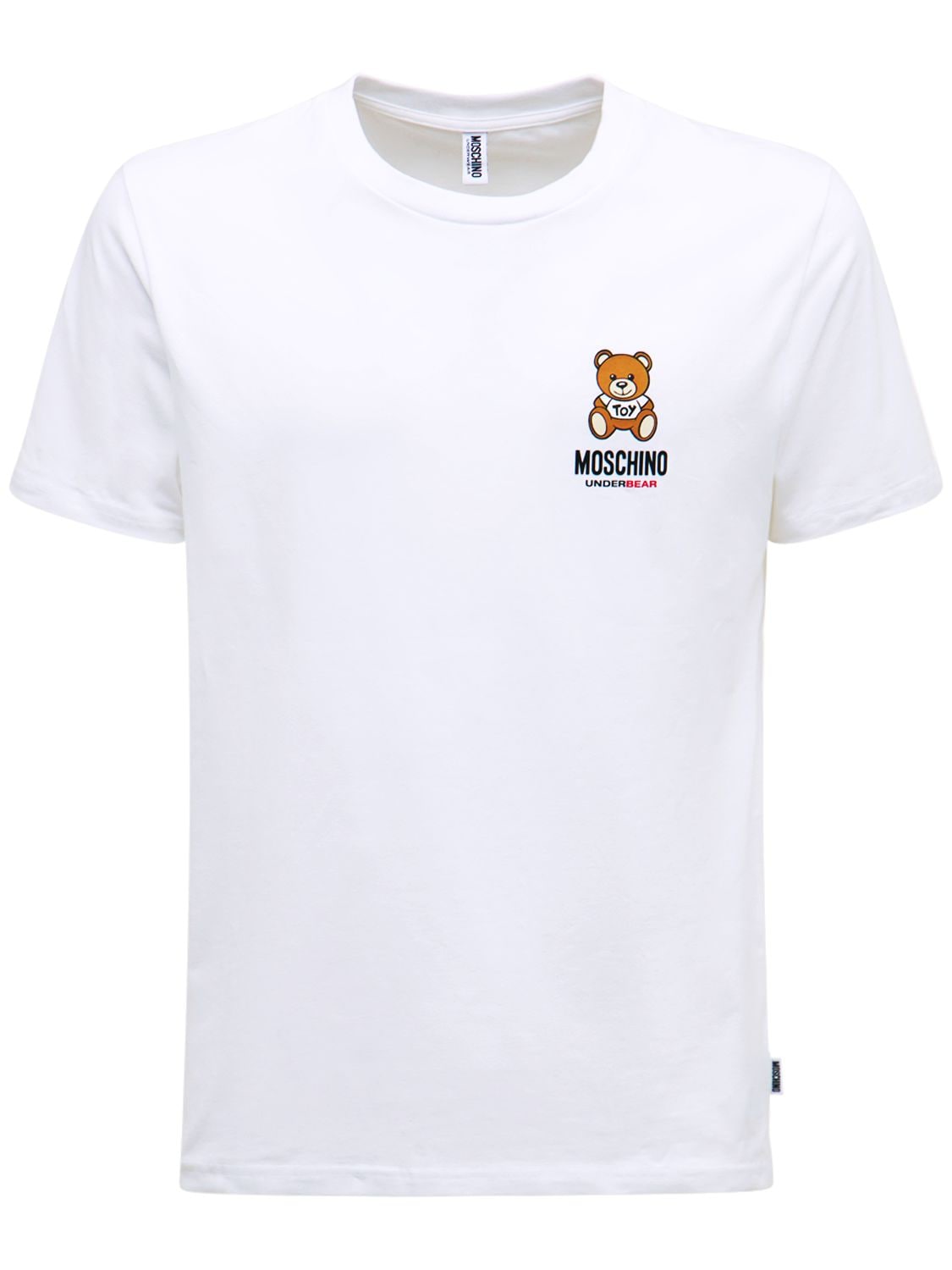 T-shirt En Coton À Logo - MOSCHINO UNDERWEAR - Modalova