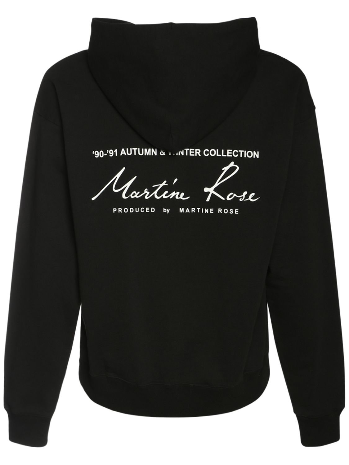 Sweat-shirt En Coton Imprimé Logo À Capuche - MARTINE ROSE - Modalova