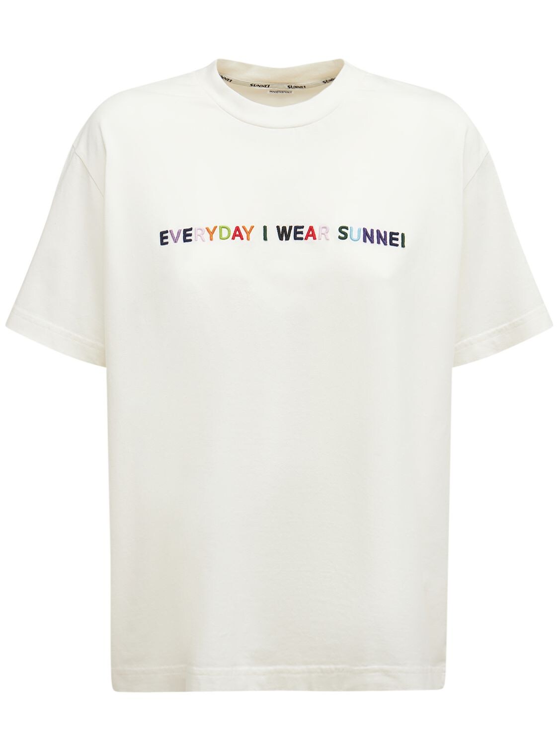 T-shirt En Jersey De Coton Imprimé Eiws - SUNNEI - Modalova